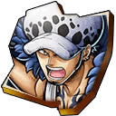 Colored medal fragment